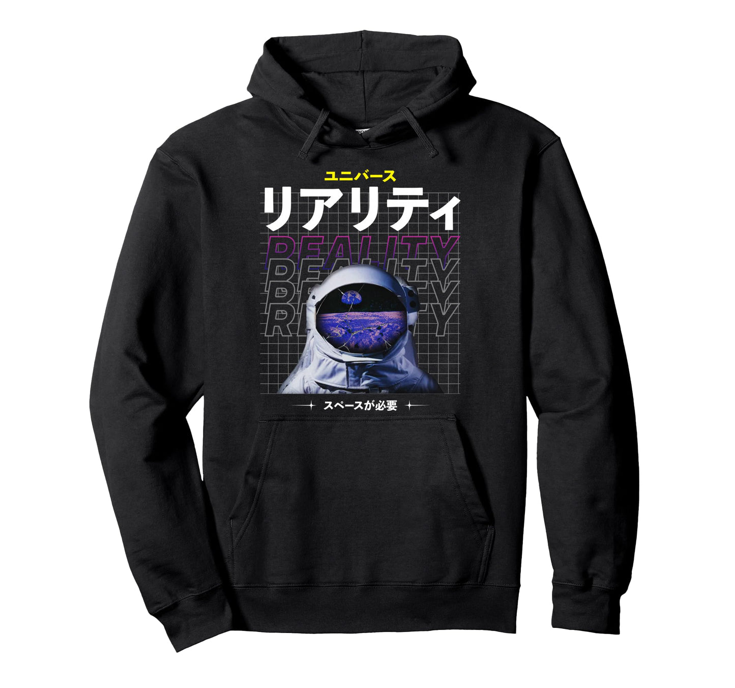 Astronaut Reality Aesthetic Edgy Hoodie - Casual Everyday Wear Men Women - T-Shirt, Sweatshirt, Hoodie