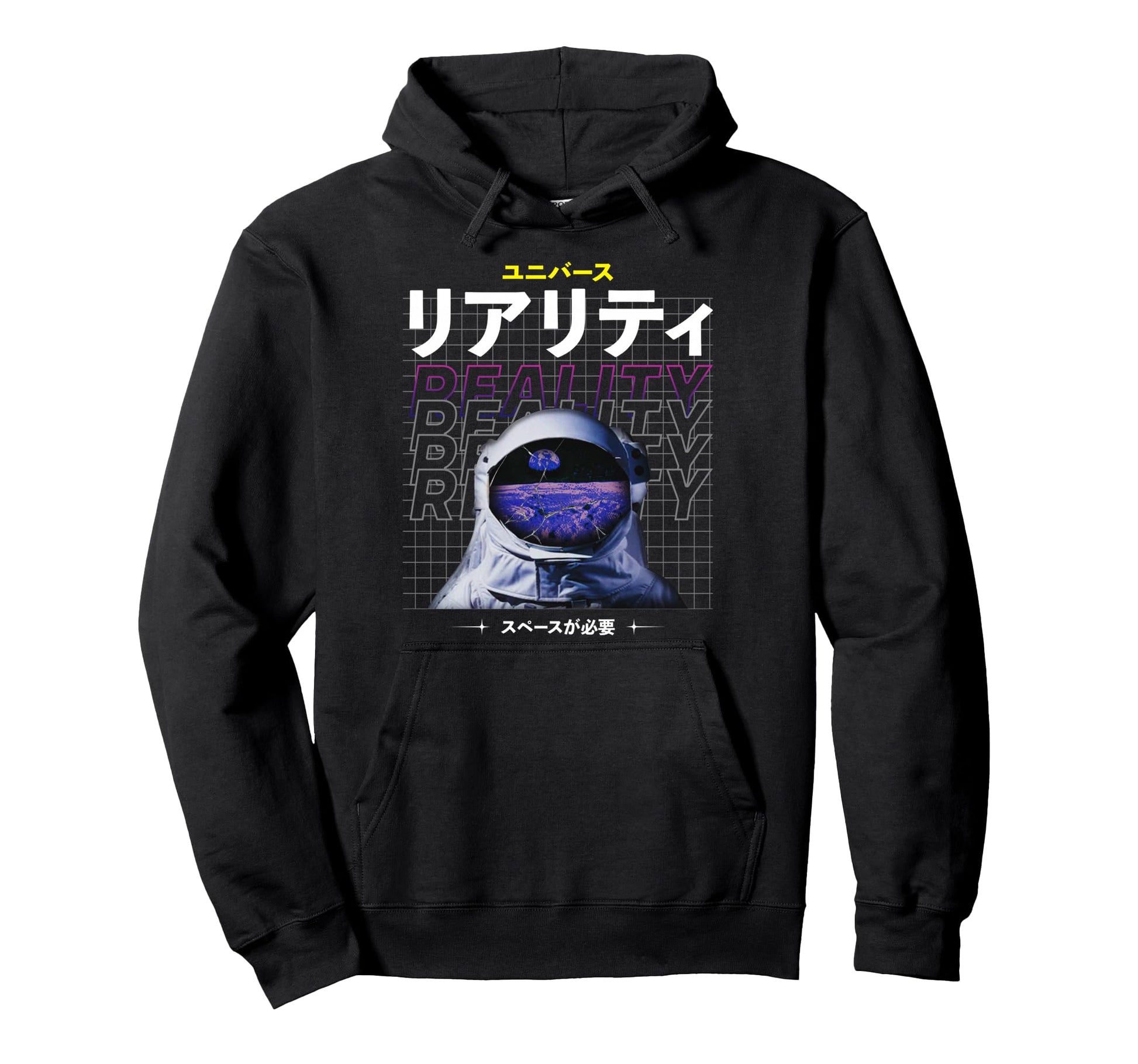 Astronaut Reality Aesthetic Edgy Hoodie - Casual Everyday Wear Men Women - T-Shirt, Sweatshirt, Hoodie