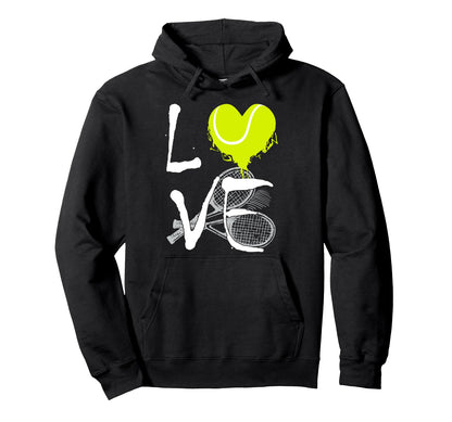 Tennis Love Tennis Mom Game Day Gift Hoodie - Novelty Apparel for Adults - T-Shirt, Sweatshirt, Hoodie