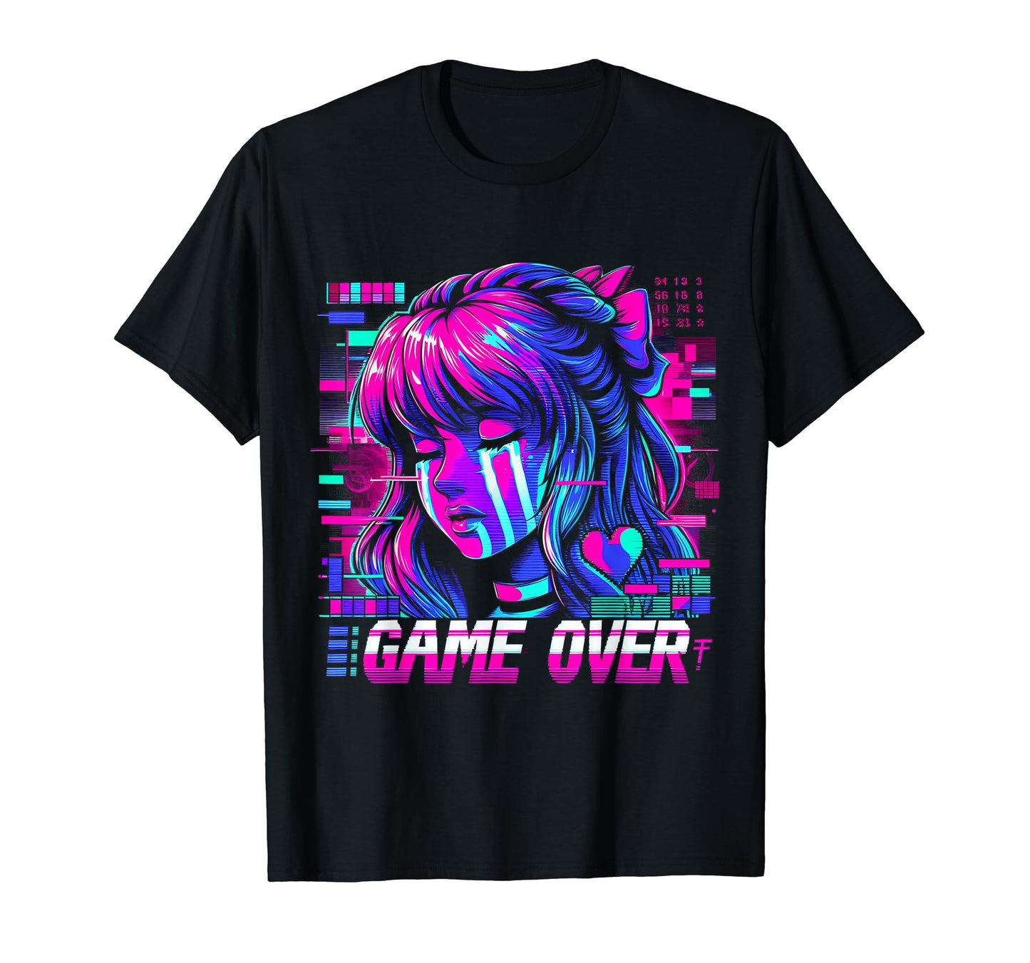 Sad Anime Japanese Vaporwave Aesthetic T-Shirt - Streetwear Style Men Women - T-Shirt, Sweatshirt, Hoodie