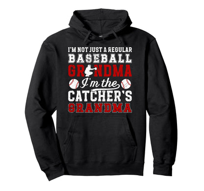 Im Baseball Catcher Grandma Baseball Hoodie - Aesthetic Graphic Men Women - T-Shirt, Sweatshirt, Hoodie