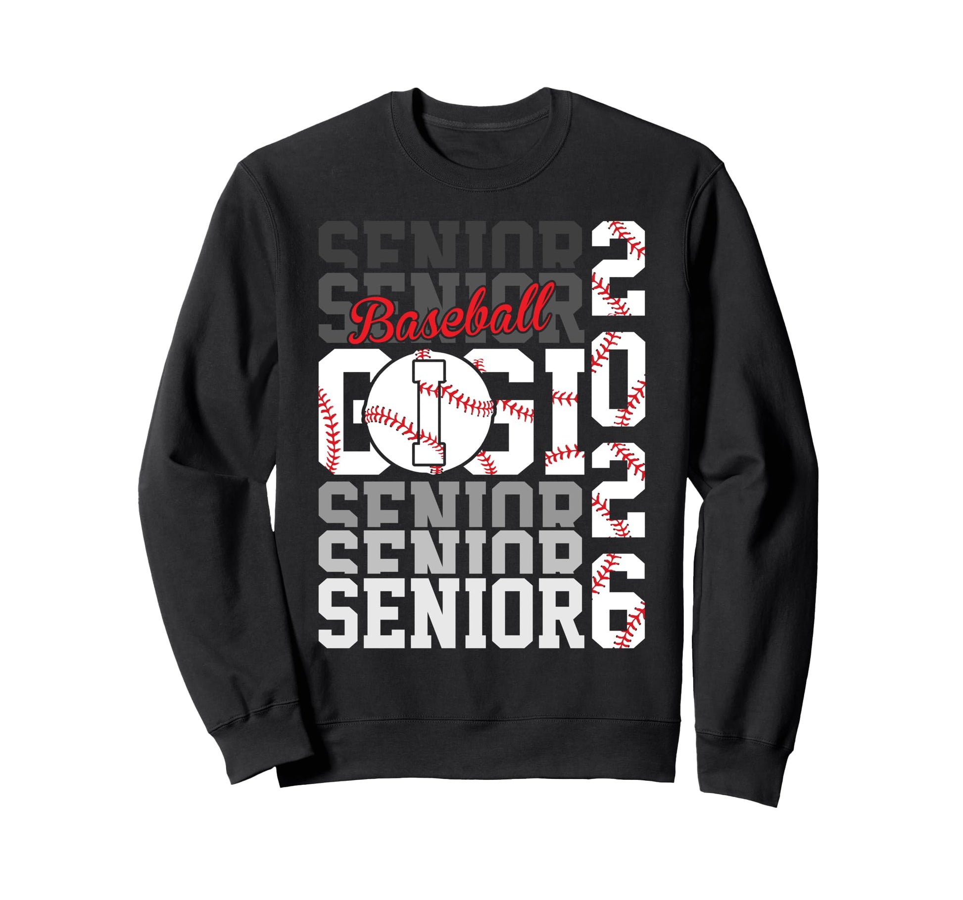 2026 Baseball Senior Gigi Sweatshirt - Custom Art Print for Adults - T-Shirt, Sweatshirt, Hoodie