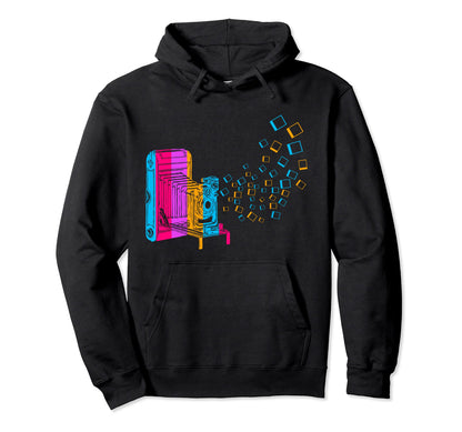 Camera Picture Lens Photographer Picture Hoodie - Aesthetic Graphic Unisex - T-Shirt, Sweatshirt, Hoodie