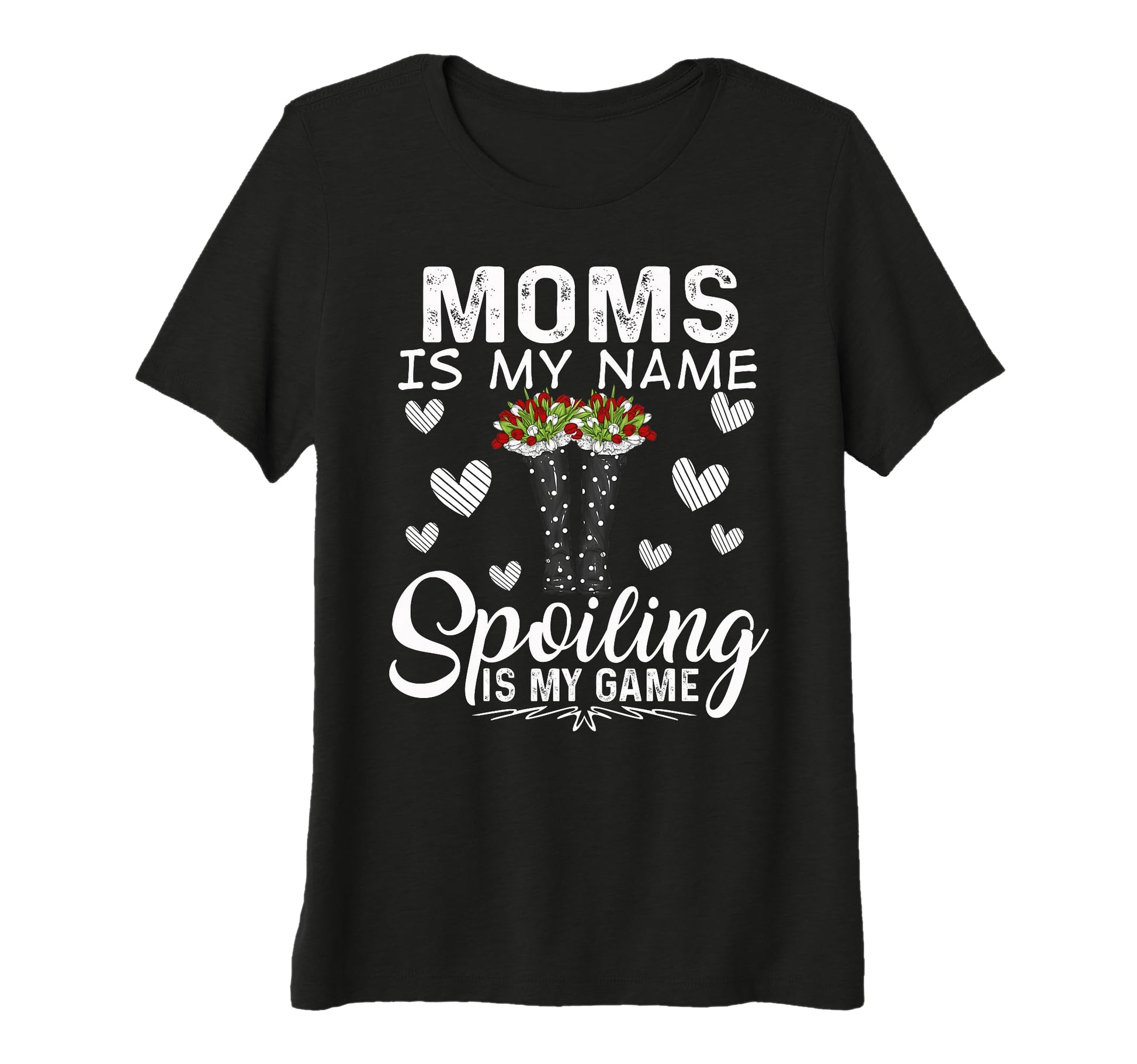 Womens Moms Is My Name Spoiling Is My T-Shirt - Custom Art Print Unisex - T-Shirt, Sweatshirt, Hoodie