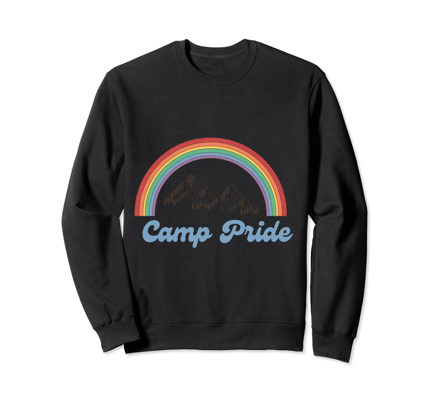 Rainbow Camp Pride Sweatshirt - Casual Everyday Wear Unisex - T-Shirt, Sweatshirt, Hoodie
