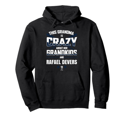 Grandma Crazy Rafael Devers Boston Baseball Hoodie - Unique Graphic Unisex - T-Shirt, Sweatshirt, Hoodie