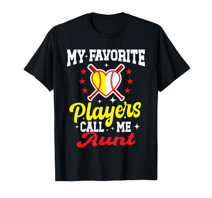 My Favorite Baseball Softball Players T-Shirt - Novelty Apparel for Adults - T-Shirt, Sweatshirt, Hoodie