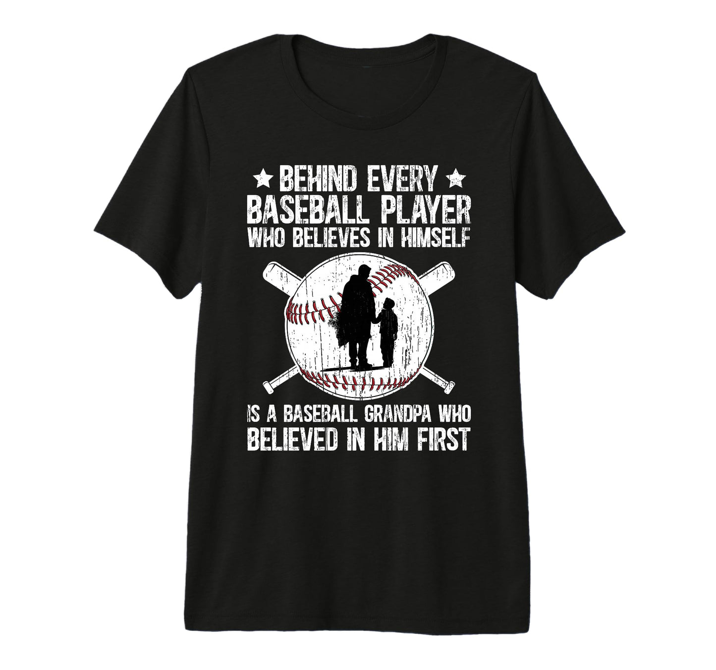 Mens Baseball Grandpa Proud Grandpa T-Shirt - Minimalist Print for Adults - T-Shirt, Sweatshirt, Hoodie