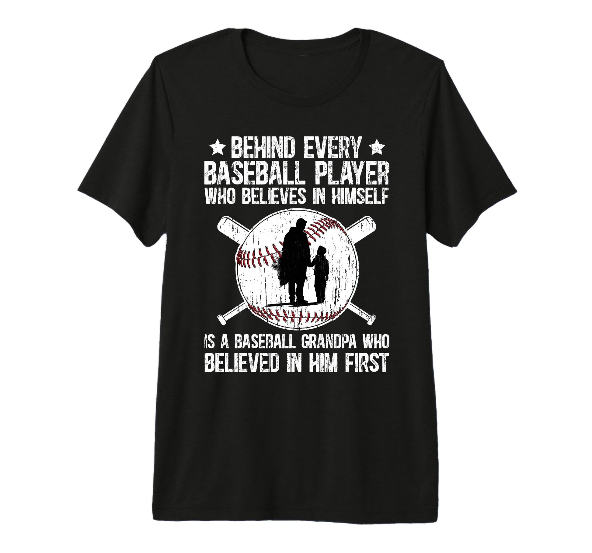 Mens Baseball Grandpa Proud Grandpa T-Shirt - Minimalist Print for Adults - T-Shirt, Sweatshirt, Hoodie