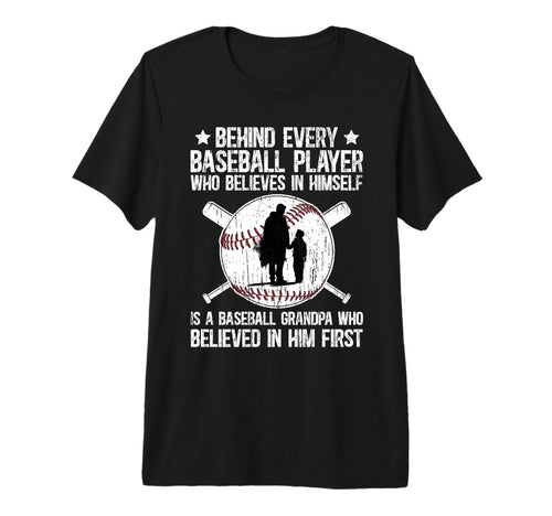 Mens Baseball Grandpa Proud Grandpa T-Shirt - Minimalist Print for Adults - T-Shirt, Sweatshirt, Hoodie