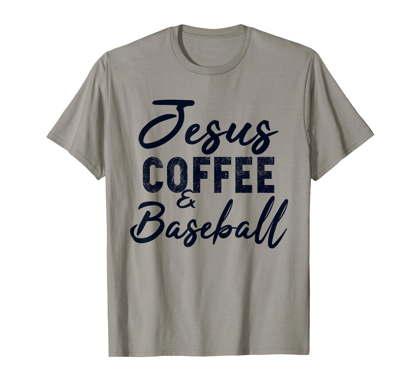 Jesus Coffee And Baseball Sport And T-Shirt - Graphic Print for Adults - T-Shirt, Sweatshirt, Hoodie