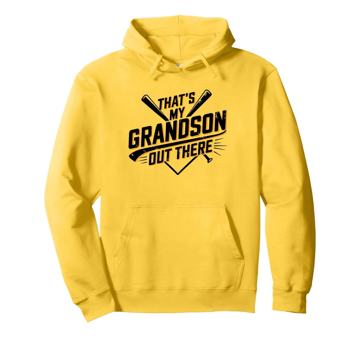 Thats My Grandson Out There Baseball Hoodie - Trendy Graphic for Adults - T-Shirt, Sweatshirt, Hoodie