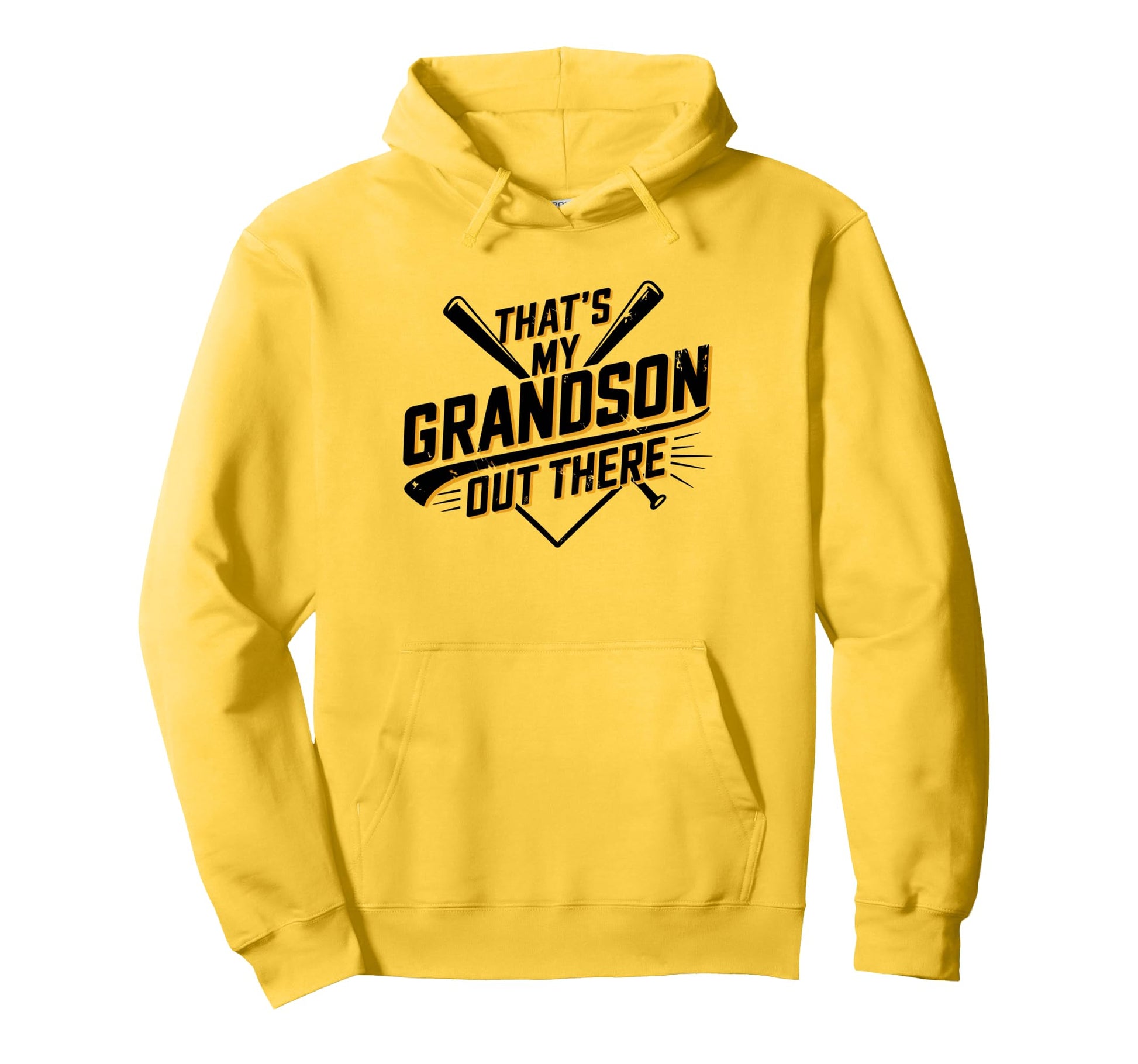 Thats My Grandson Out There Baseball Hoodie - Trendy Graphic for Adults - T-Shirt, Sweatshirt, Hoodie