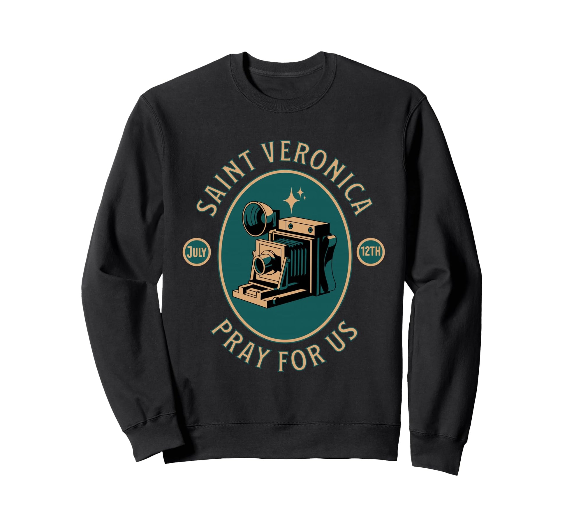 St Veronica Patron Saint Sweatshirt - Custom Art Print Unisex - T-Shirt, Sweatshirt, Hoodie