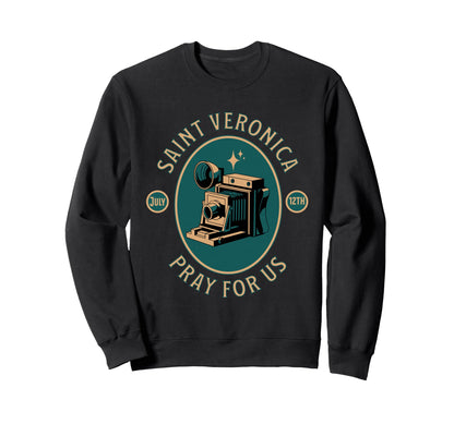 St Veronica Patron Saint Sweatshirt - Custom Art Print Unisex - T-Shirt, Sweatshirt, Hoodie