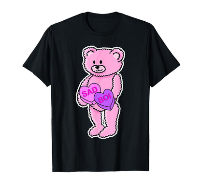 Sad Boi Anti Valentines Day Vaporwave T-Shirt - Graphic Print for Adults - T-Shirt, Sweatshirt, Hoodie