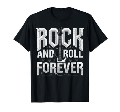 Rock And Roll Forever Rock Music Heavy T-Shirt - Trendy Graphic Men Women - T-Shirt, Sweatshirt, Hoodie