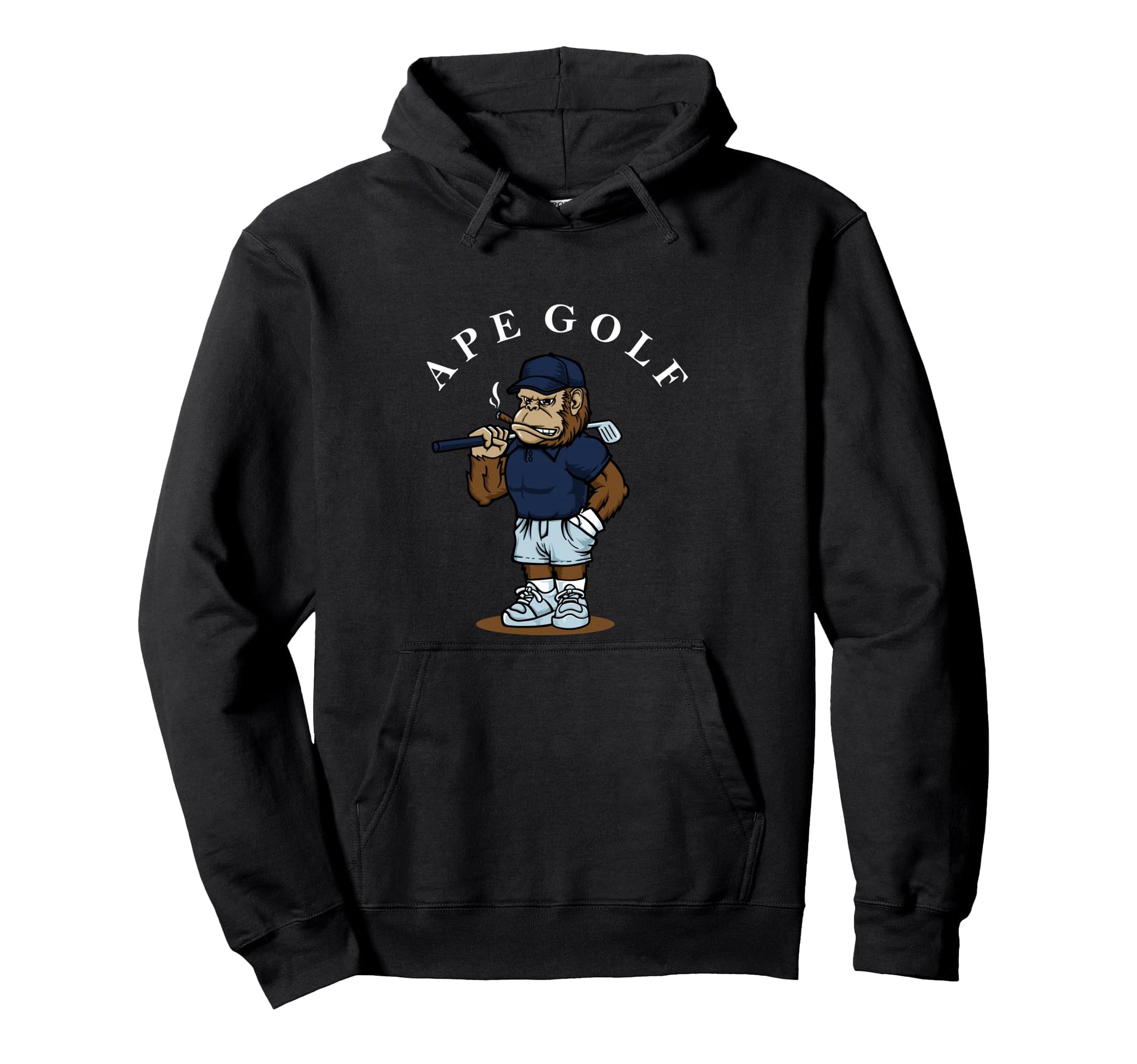 Ape Golf Aesthetic Edgy Streetwear Hoodie - Unique Graphic Men Women - T-Shirt, Sweatshirt, Hoodie