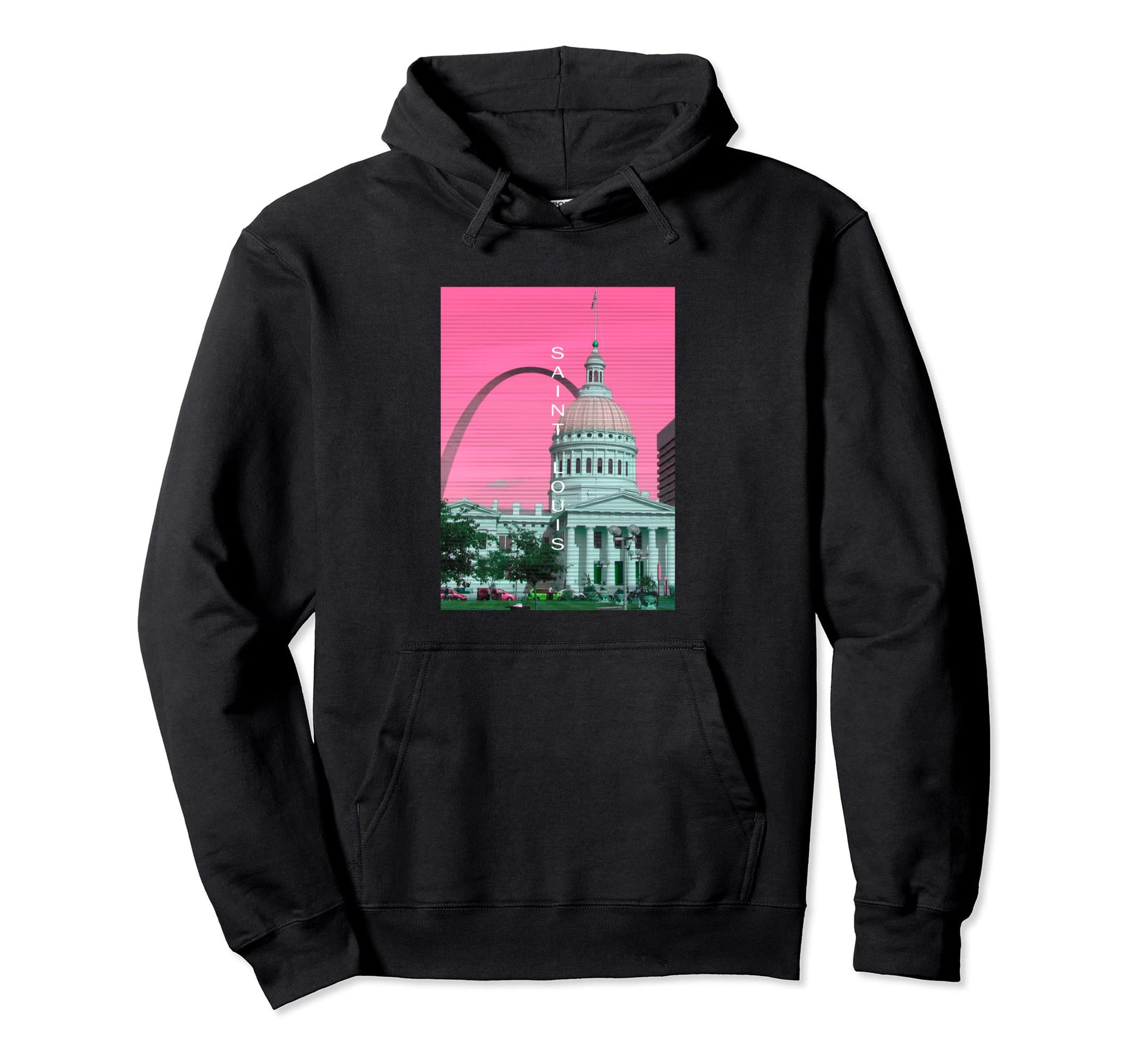Missouri Vaporwave Aesthetic Souvenir Hoodie - Custom Art Print for Adults - T-Shirt, Sweatshirt, Hoodie