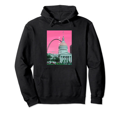 Missouri Vaporwave Aesthetic Souvenir Hoodie - Custom Art Print for Adults - T-Shirt, Sweatshirt, Hoodie