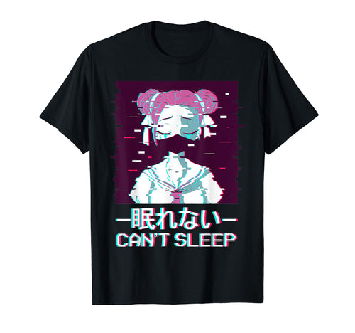 Cant Sleep Geisha Anime Japanese T-Shirt - Trendy Graphic for Adults - T-Shirt, Sweatshirt, Hoodie