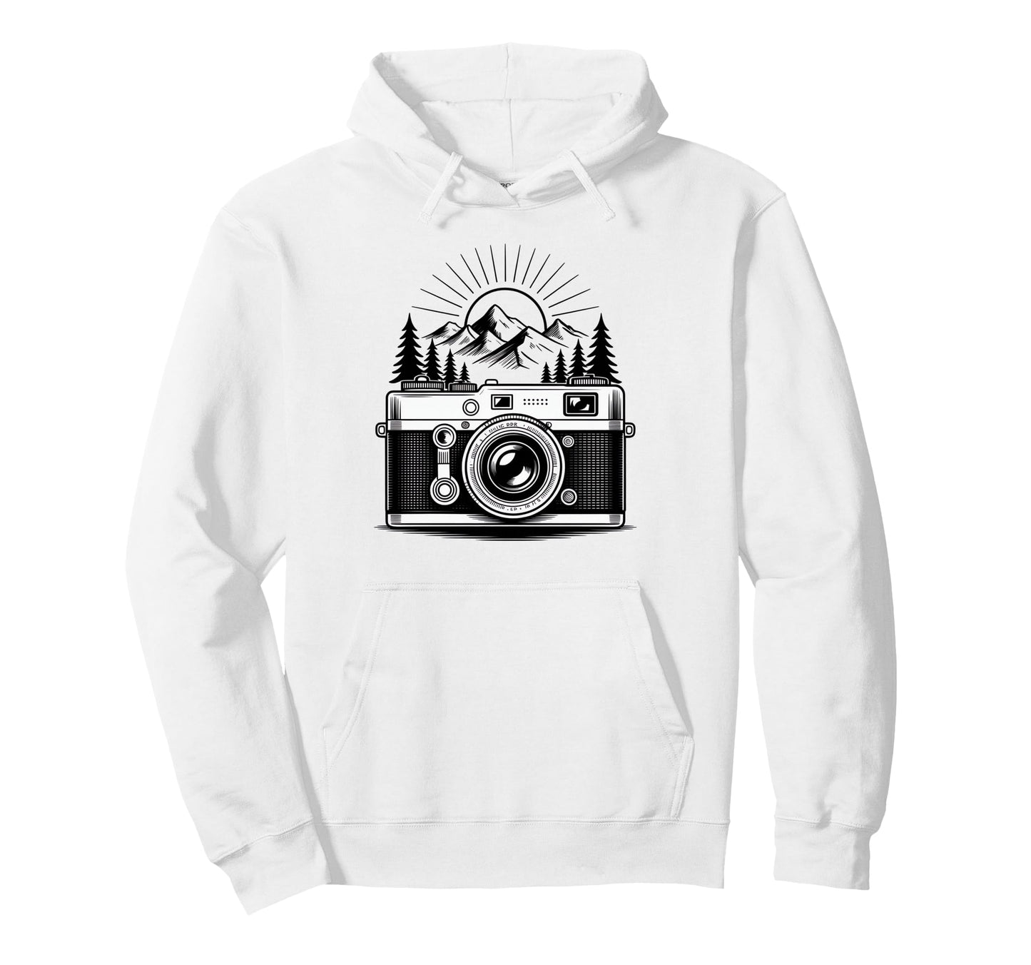 Hiking Hiker Mountains Photographer Hoodie - Custom Art Print Men Women - T-Shirt, Sweatshirt, Hoodie