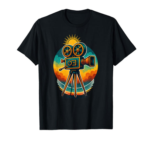 Movie Camera Film Art Cinephile T-Shirt - Novelty Apparel Men Women - T-Shirt, Sweatshirt, Hoodie