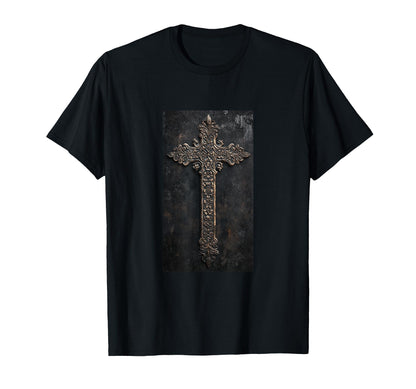 Gothic Cross Grunge Aesthetic T-Shirt - Casual Everyday Wear for Adults - T-Shirt, Sweatshirt, Hoodie