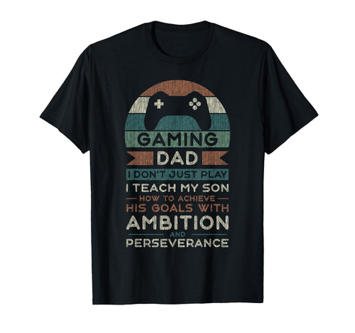 Gaming Dad Father Son Fathers T-Shirt - Casual Everyday Wear for Adults - T-Shirt, Sweatshirt, Hoodie