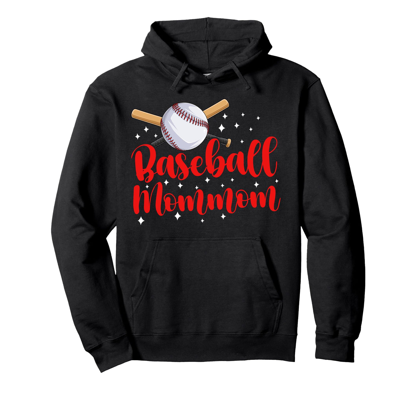 Baseball Mommom Baseball Player Mommom Hoodie - Custom Art Print for Adults - T-Shirt, Sweatshirt, Hoodie
