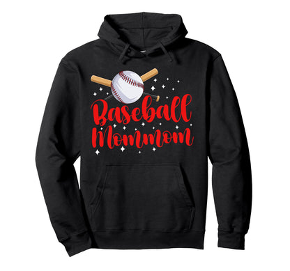 Baseball Mommom Baseball Player Mommom Hoodie - Custom Art Print for Adults - T-Shirt, Sweatshirt, Hoodie