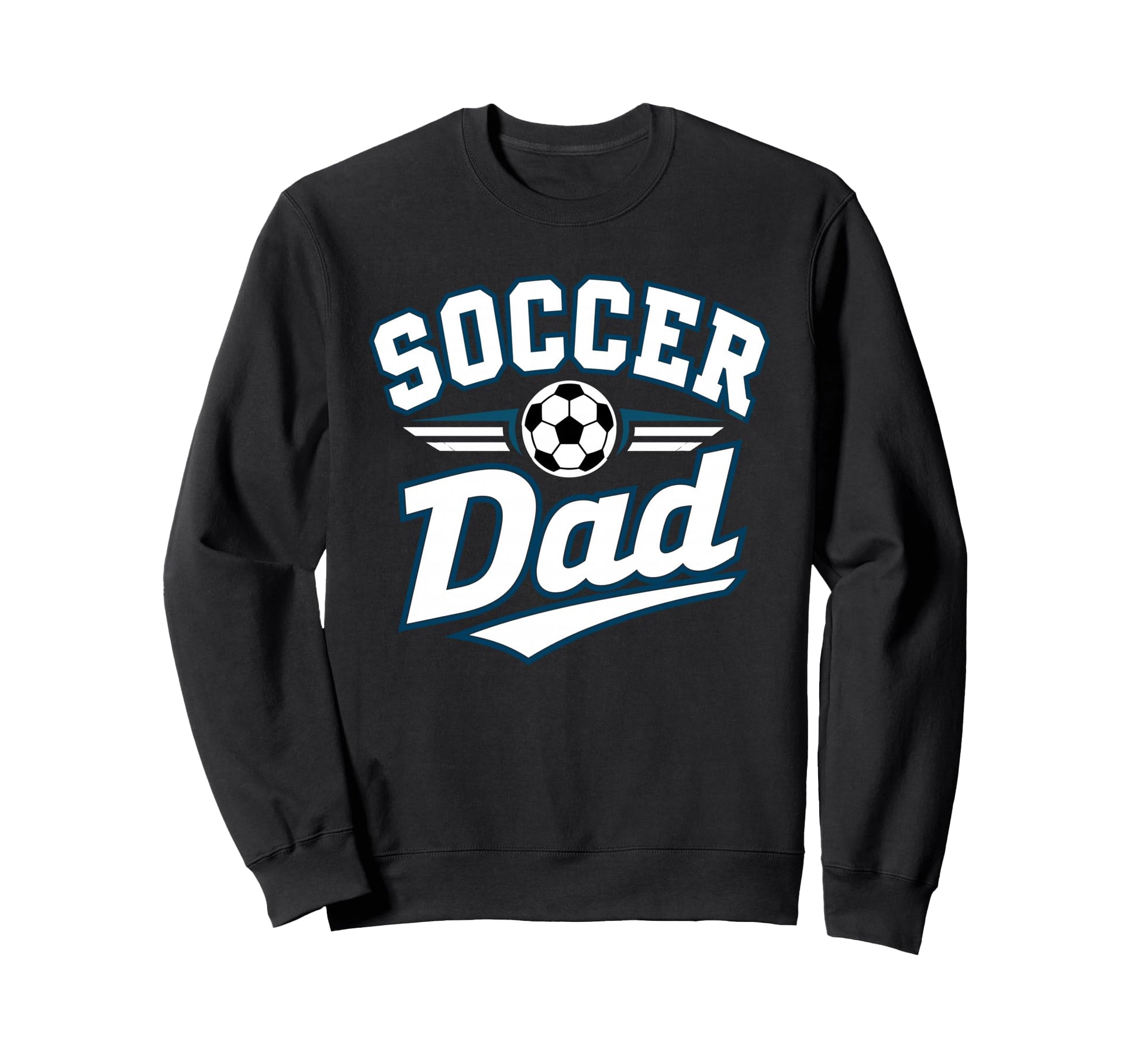Soccer Dad Funny Athletic Lettering Sweatshirt - Unique Graphic Unisex - T-Shirt, Sweatshirt, Hoodie