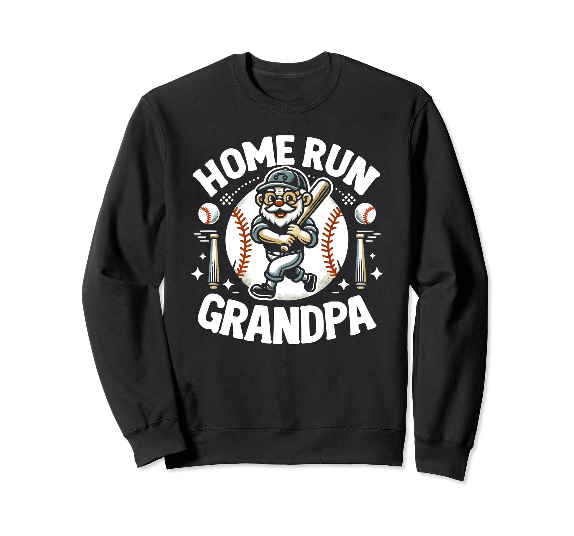 Baseball Grandpa Grandfather Gramps Sweatshirt - Unique Graphic Unisex - T-Shirt, Sweatshirt, Hoodie