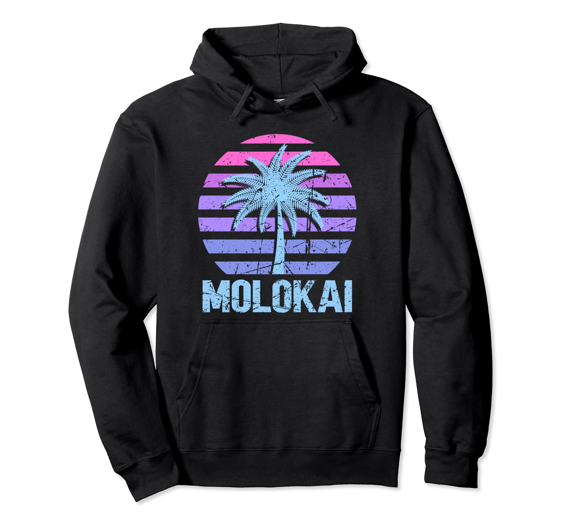 Molokai Vacation Vaporwave Aesthetic Hoodie - Minimalist Print Unisex - T-Shirt, Sweatshirt, Hoodie