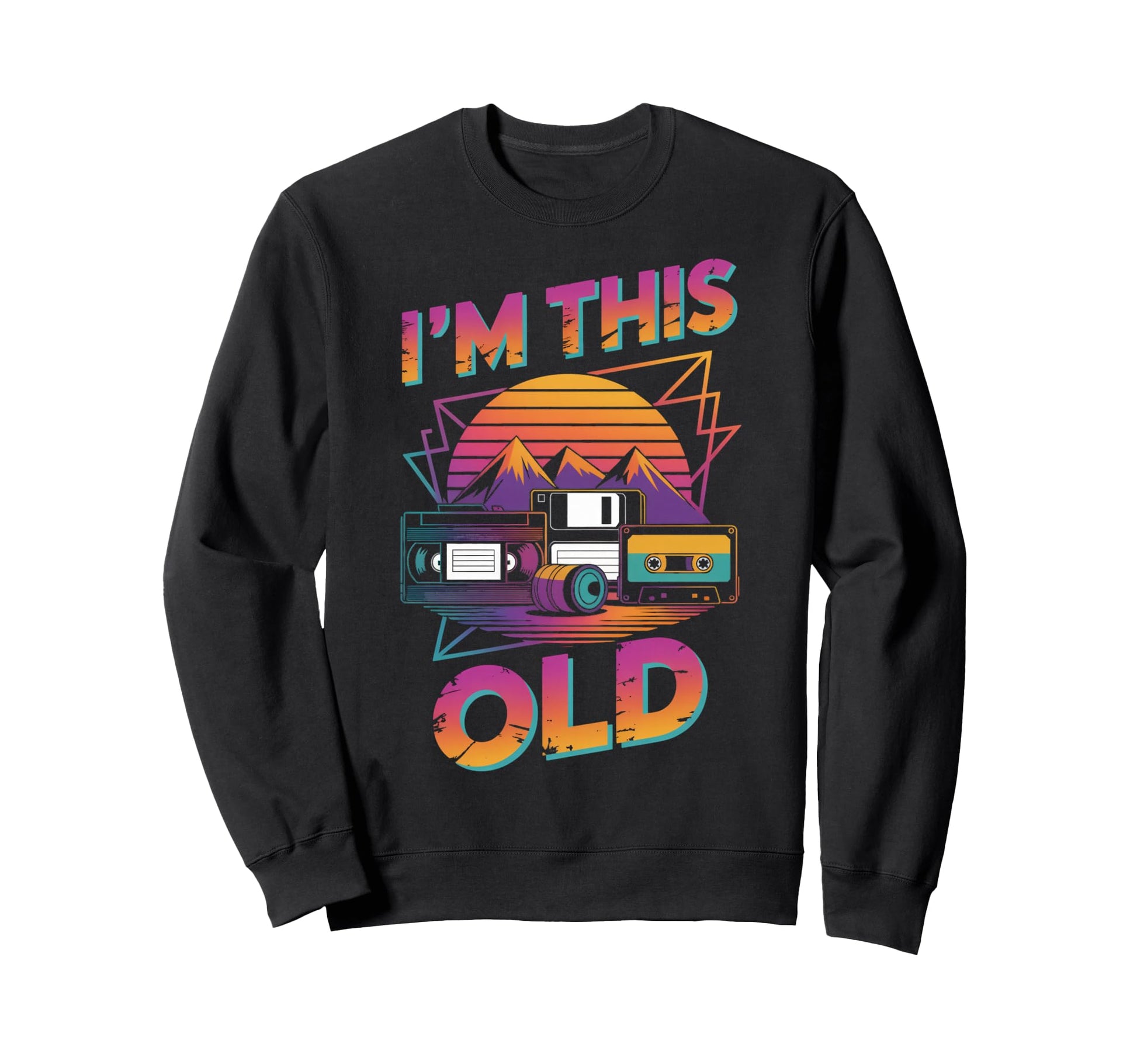 Im This Old Tape Camera Nostalgic 1970S Sweatshirt - Unique Graphic Unisex - T-Shirt, Sweatshirt, Hoodie