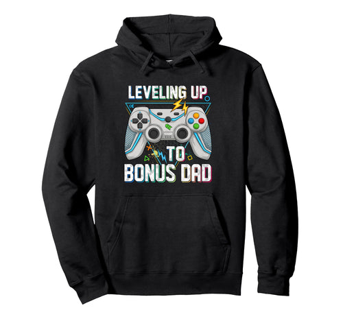 Leveling Up To Bonus Dad Video Game Hoodie - Custom Art Print for Adults - T-Shirt, Sweatshirt, Hoodie