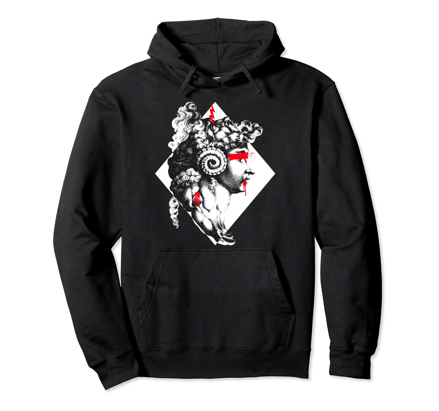 Mythic Creatures Three Faces Statue Hoodie - Casual Everyday Wear Unisex - T-Shirt, Sweatshirt, Hoodie