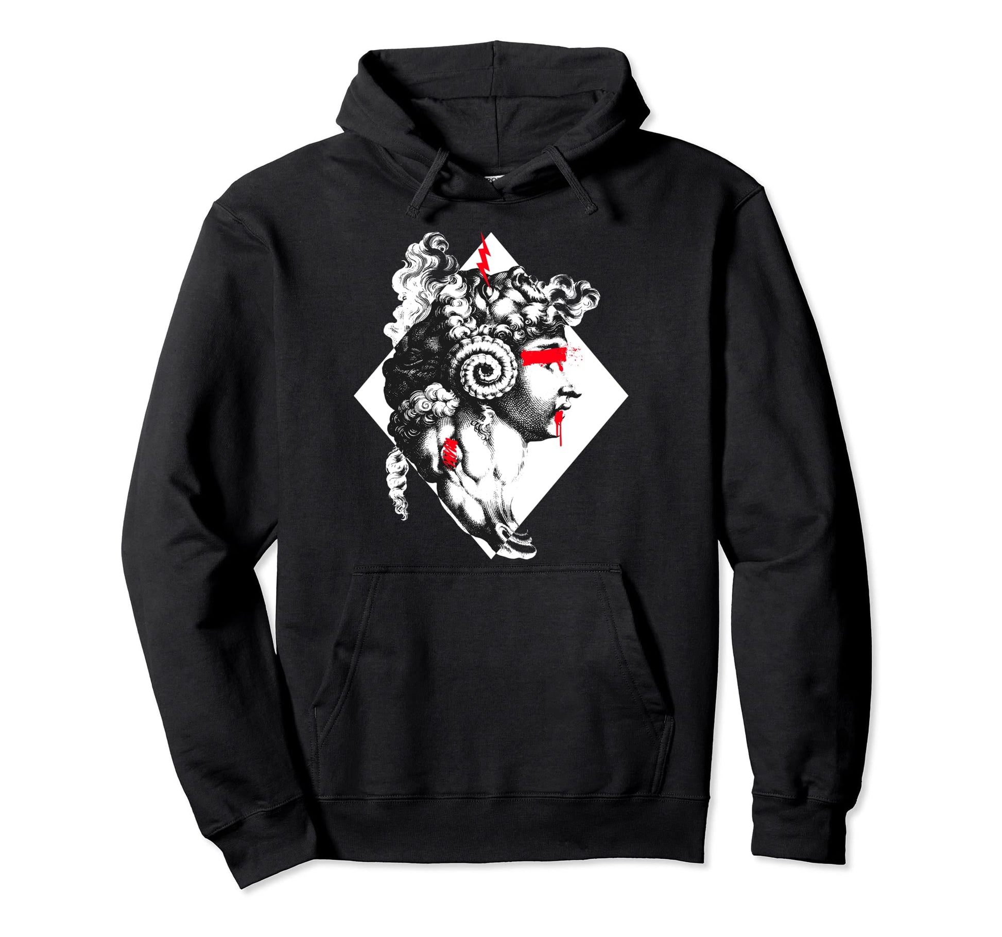 Mythic Creatures Three Faces Statue Hoodie - Casual Everyday Wear Unisex - T-Shirt, Sweatshirt, Hoodie