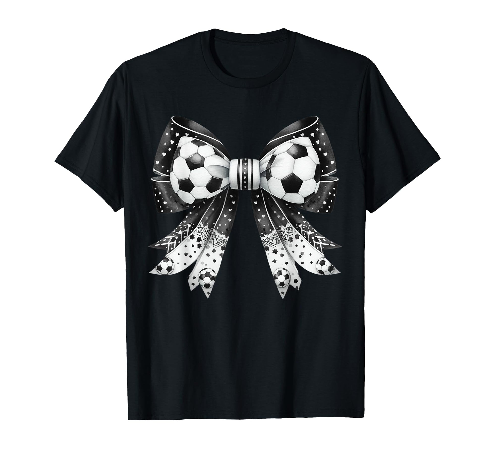 Coquette Bow Funny Soccer Lover Game Day T-Shirt - Minimalist Print Unisex - T-Shirt, Sweatshirt, Hoodie
