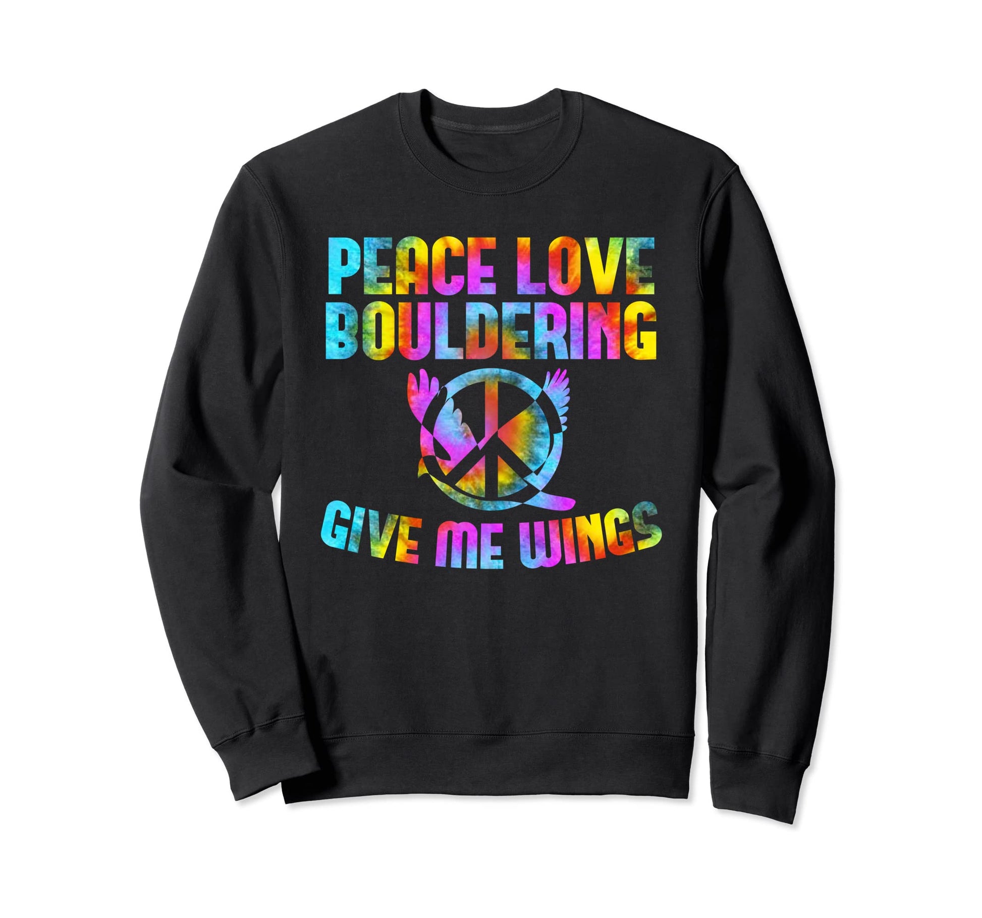 Peace Sign Climbing Peace Love Sweatshirt - Aesthetic Graphic for Adults - T-Shirt, Sweatshirt, Hoodie