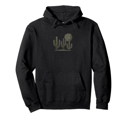 Cactus Moon Desert Silhouette Hoodie - Streetwear Style for Adults - T-Shirt, Sweatshirt, Hoodie