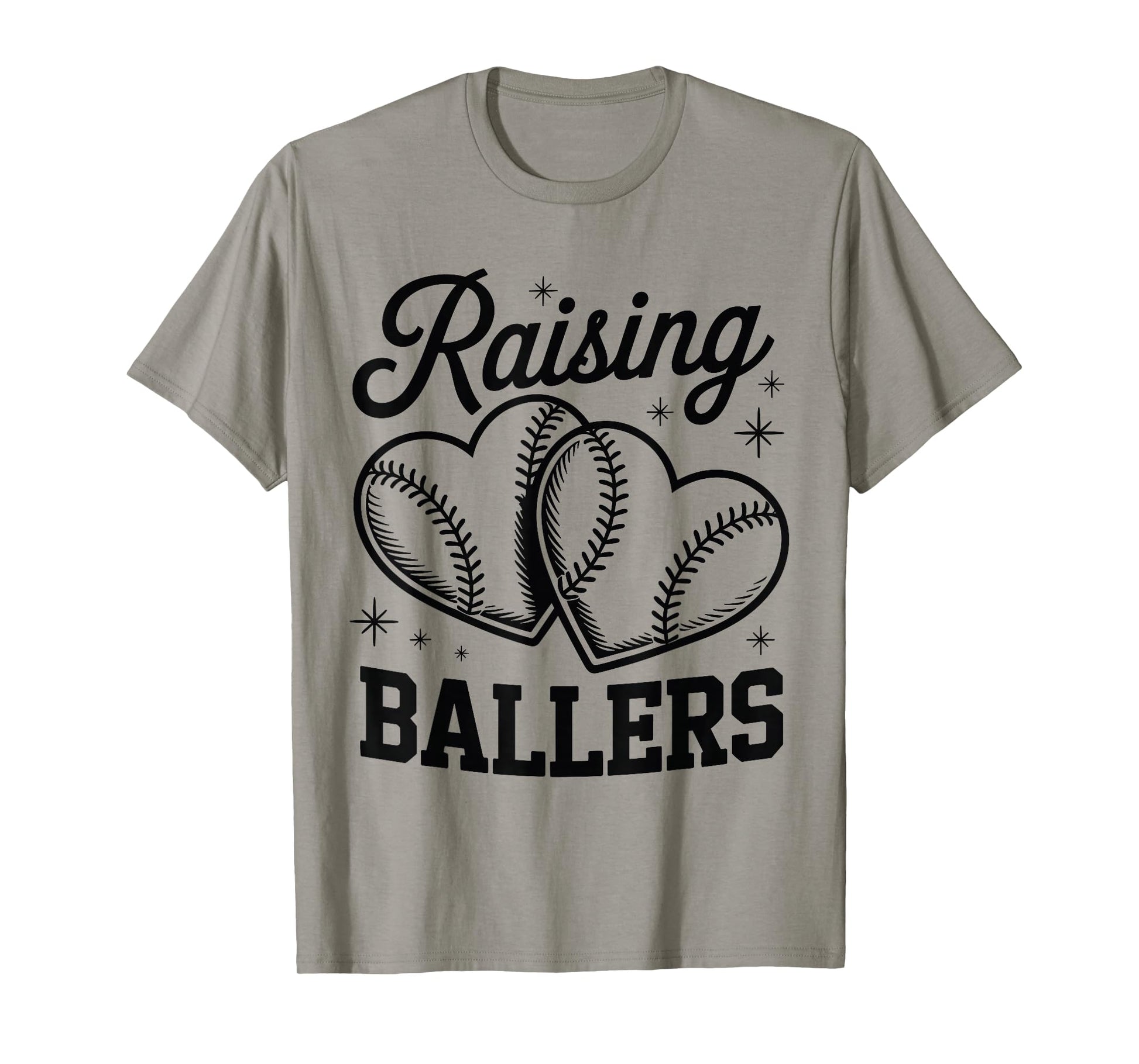 Raising Ballers Funny Mom Baseball T-Shirt - Custom Art Print Men Women - T-Shirt, Sweatshirt, Hoodie