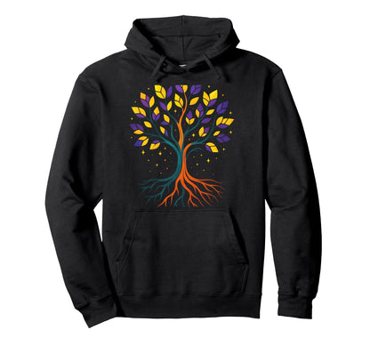 Tree Life Hippie Art Hoodie - Custom Art Print Unisex - T-Shirt, Sweatshirt, Hoodie