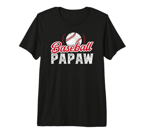 Mens Baseball Papaw Proud Papaw T-Shirt - Fun Novelty Design for Adults - T-Shirt, Sweatshirt, Hoodie