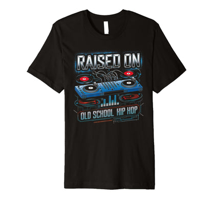 Raised Old School Graffiti Rap Hip Hop T-Shirt - Trendy Graphic for Adults - T-Shirt, Sweatshirt, Hoodie