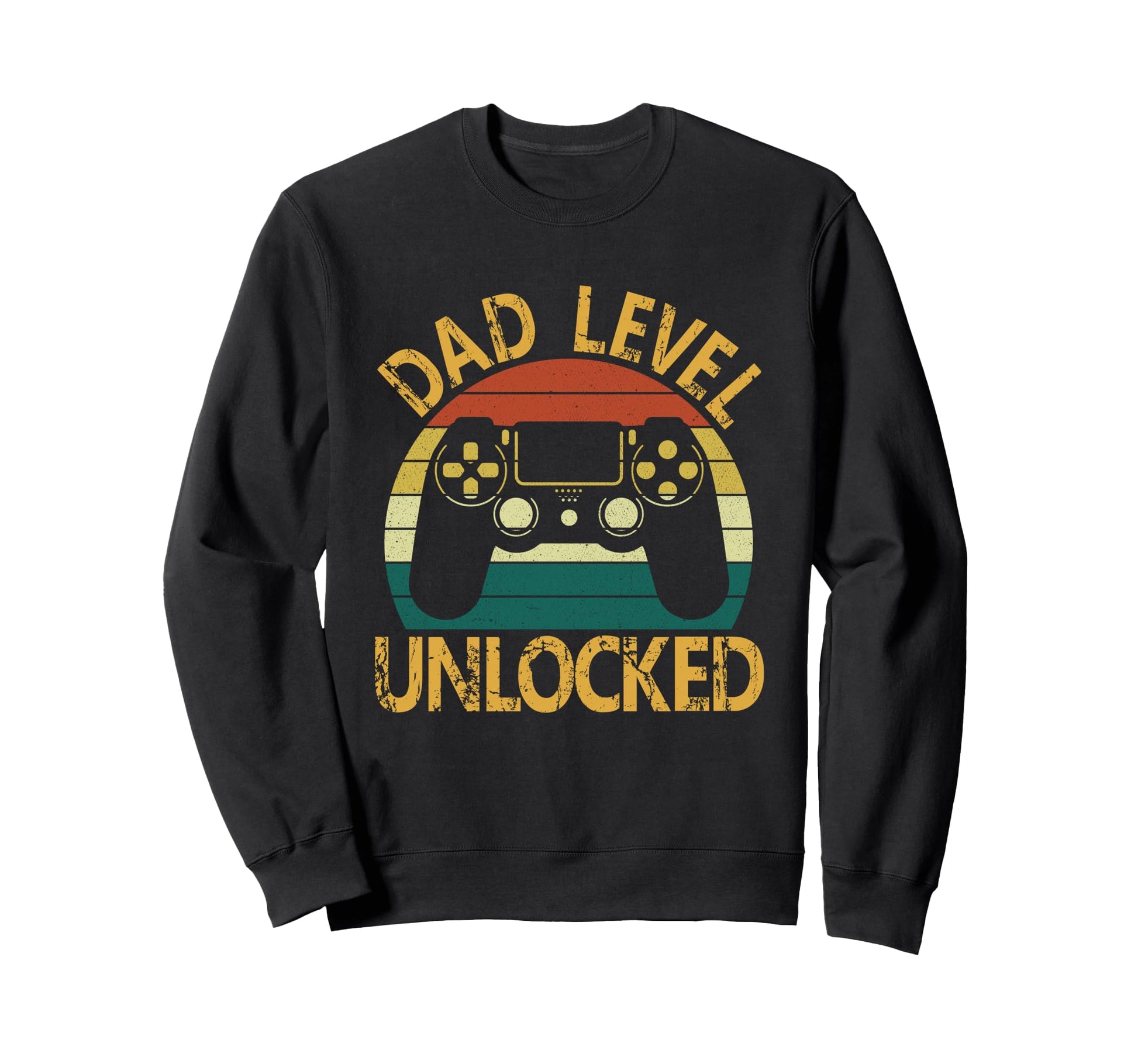 Dad Level Unlocked Video Gamer Sweatshirt - Unique Graphic for Adults - T-Shirt, Sweatshirt, Hoodie