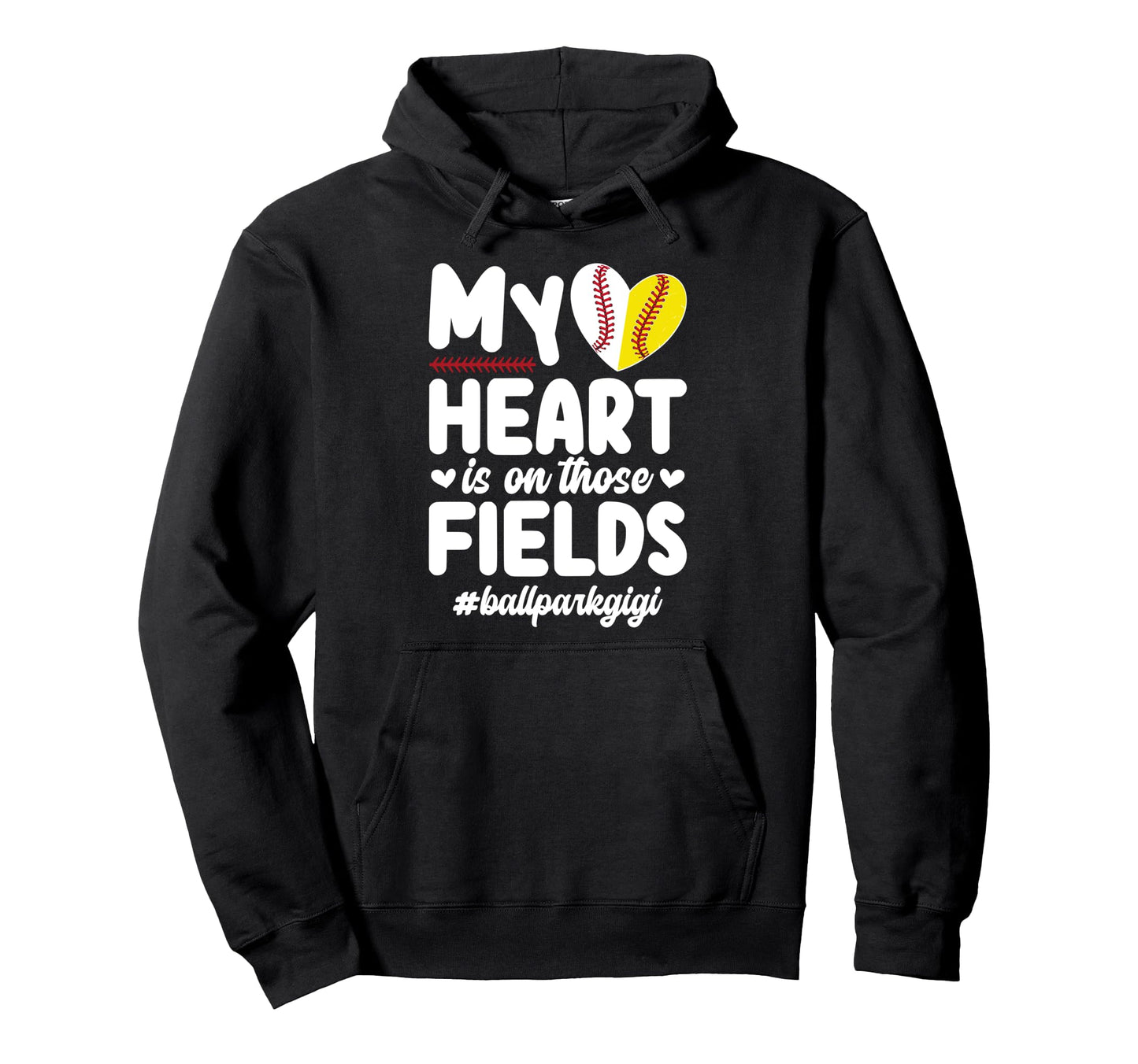 Those Fields Ballpark Gigi Baseball Hoodie - Trendy Graphic for Adults - T-Shirt, Sweatshirt, Hoodie