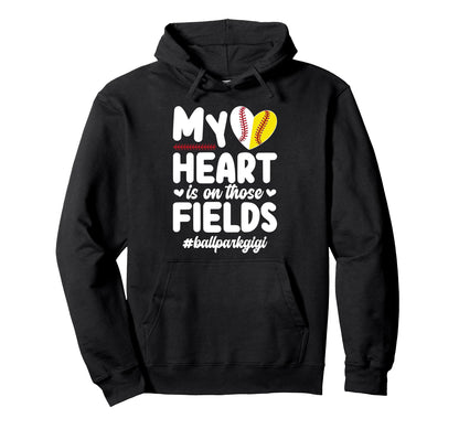 Those Fields Ballpark Gigi Baseball Hoodie - Trendy Graphic for Adults - T-Shirt, Sweatshirt, Hoodie