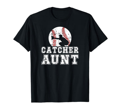Baseball Catcher Aunt Baseball Catcher T-Shirt - Unique Graphic for Adults - T-Shirt, Sweatshirt, Hoodie