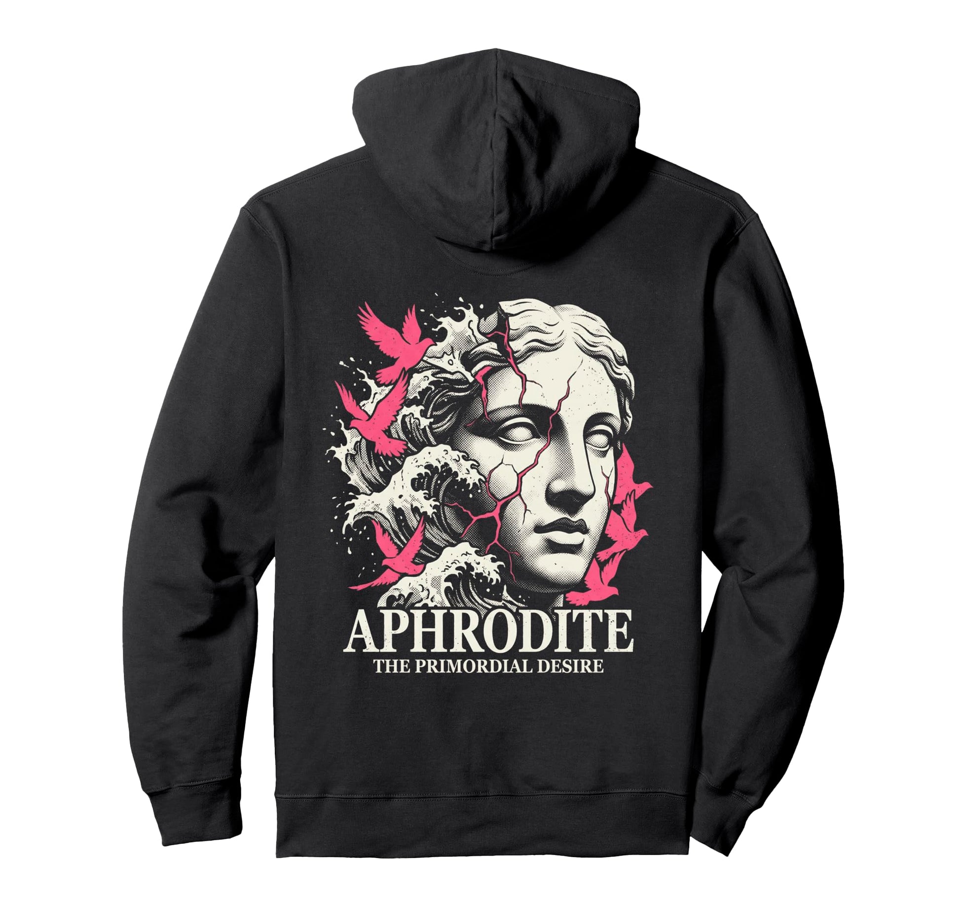 Aphrodite Greek Goddess Statue Hoodie - Aesthetic Graphic Men Women - T-Shirt, Sweatshirt, Hoodie